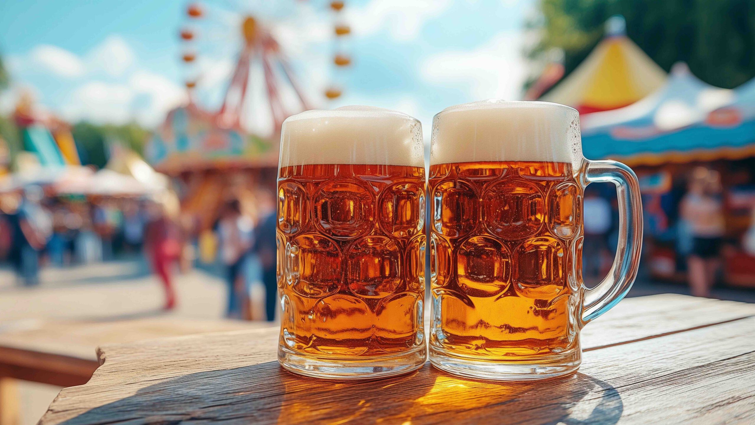 Bier auf der Kirmes