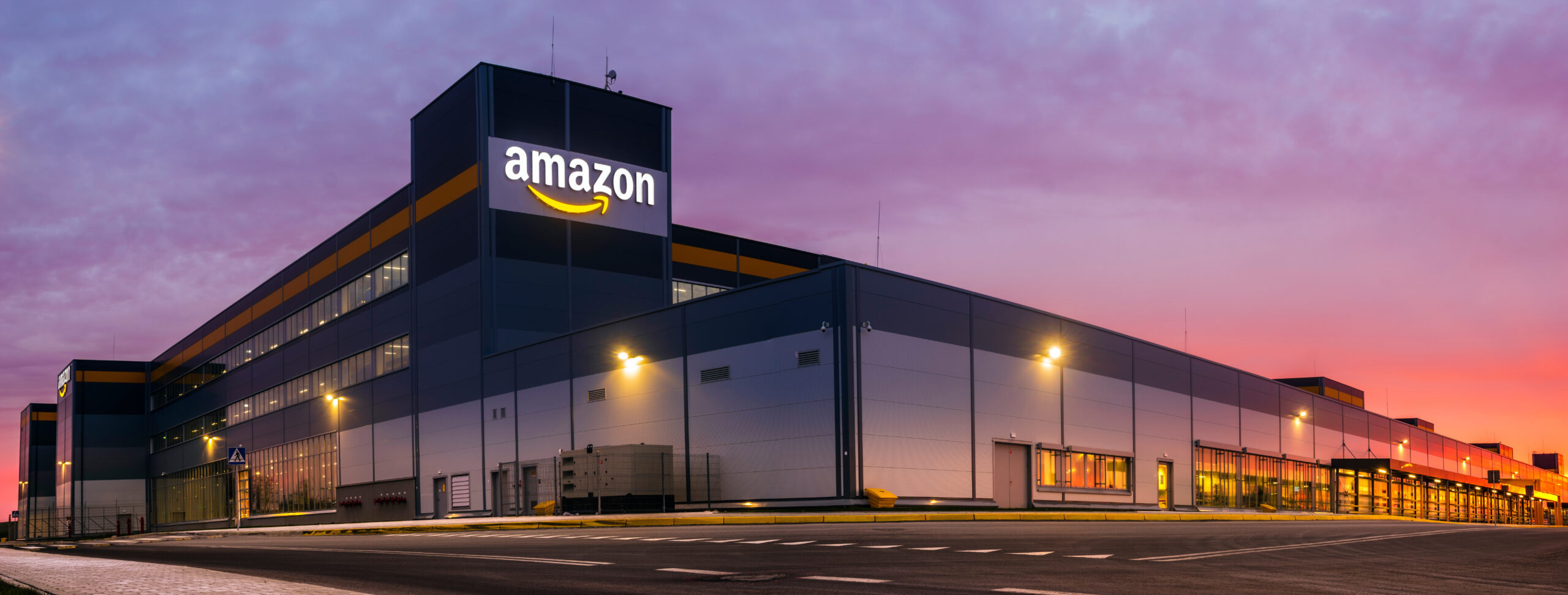 Szczecin, Poland-November 2018: Amazon Logistics Center in Szcze amazon