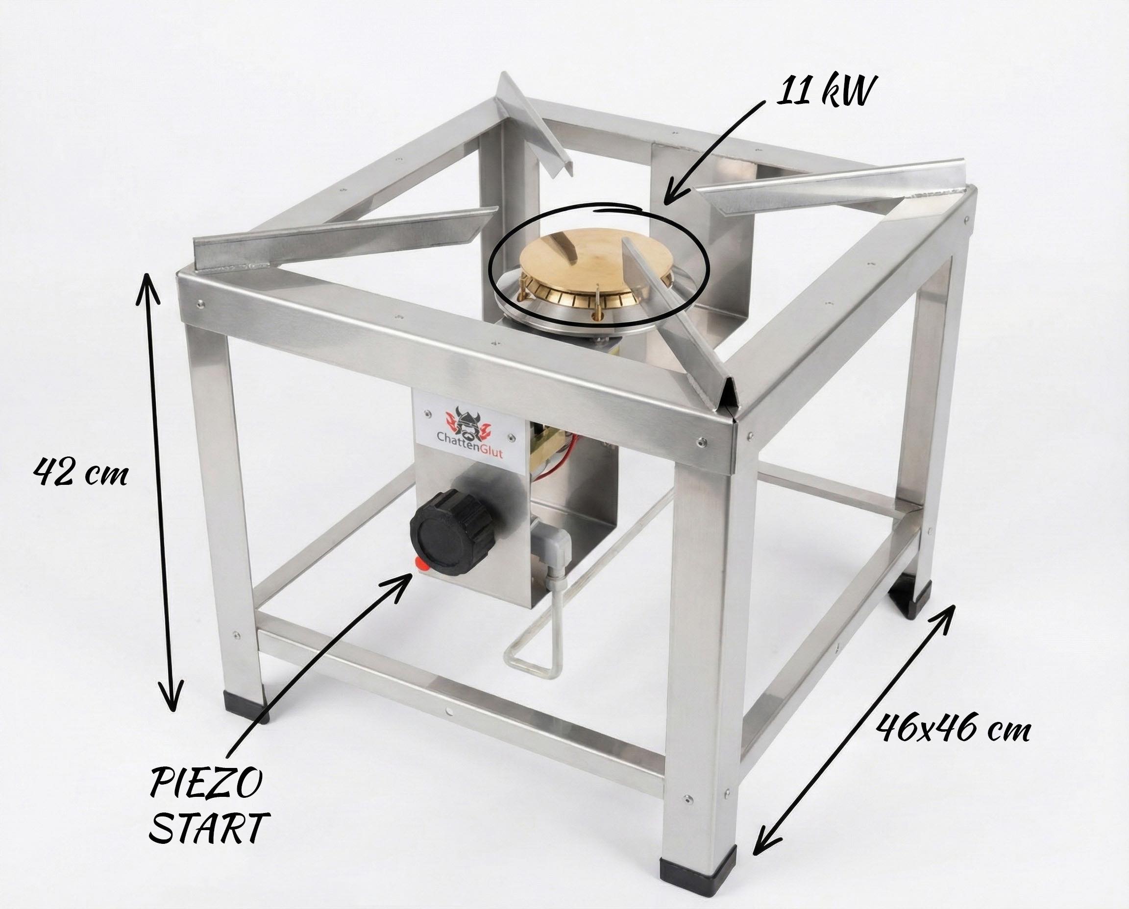 Hockerkocher Maße 11kw