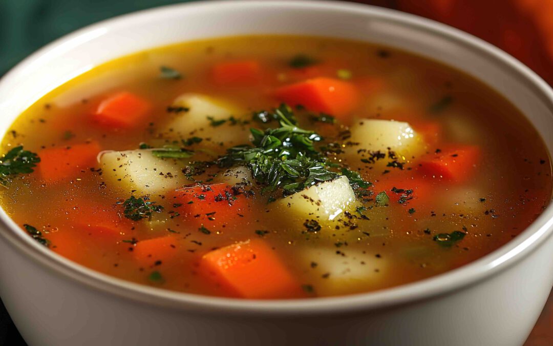 Rezept für Notfallversorgung: Nährstoffreiche Kartoffel-Gemüse-Suppe